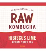 Hibiscus Lime Herbal Super Tea Kombucha (250ml) - Image 4