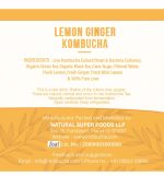 Lemon Ginger & Mint Herbal Super Tea Kombucha (250ml) - Image 5